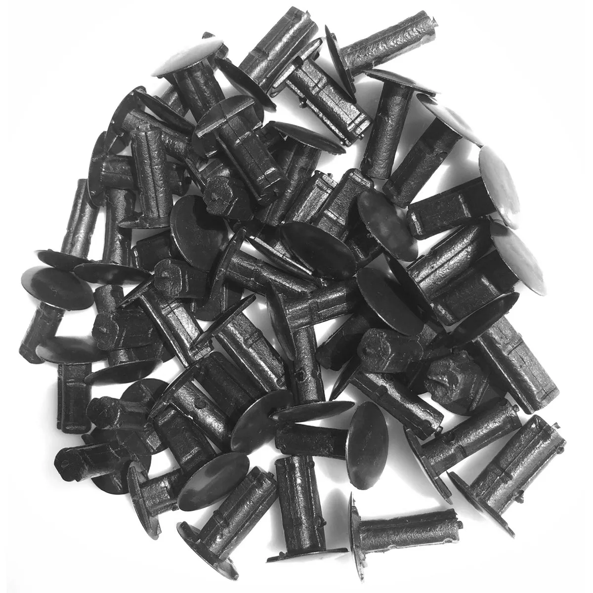 100 Pcs 8mm Universal Nylon Plastic Fastener Rivet Car Retainer Clips