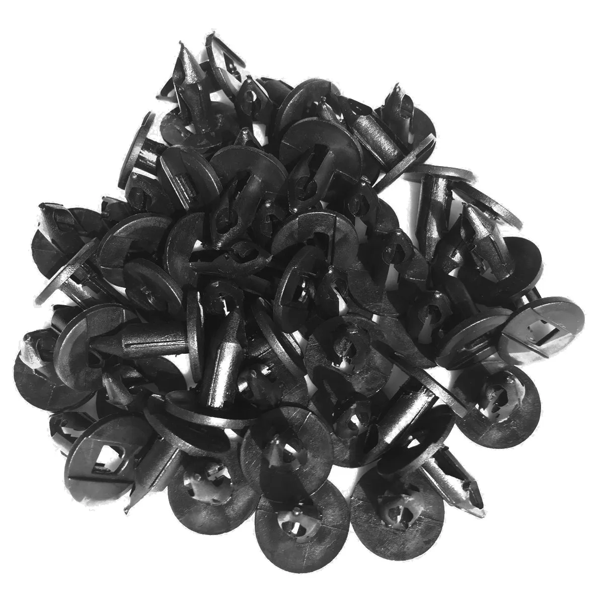 100 Pcs 8mm Universal Nylon Plastic Fastener Rivet Car Retainer Clips