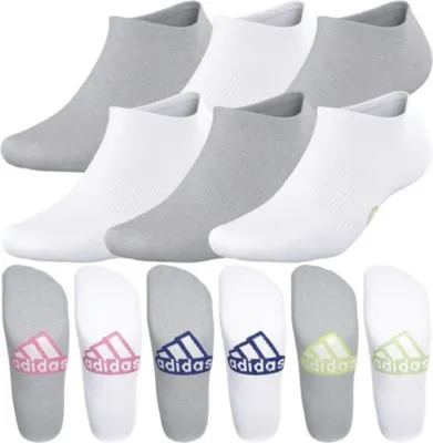 adidas Women's Superlite Classic 6-Pack No Show Socks