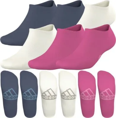 adidas Women's Superlite Classic 6-Pack No Show Socks