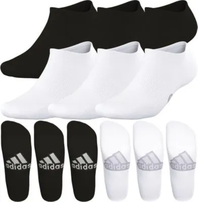 adidas Women's Superlite Classic 6-Pack No Show Socks