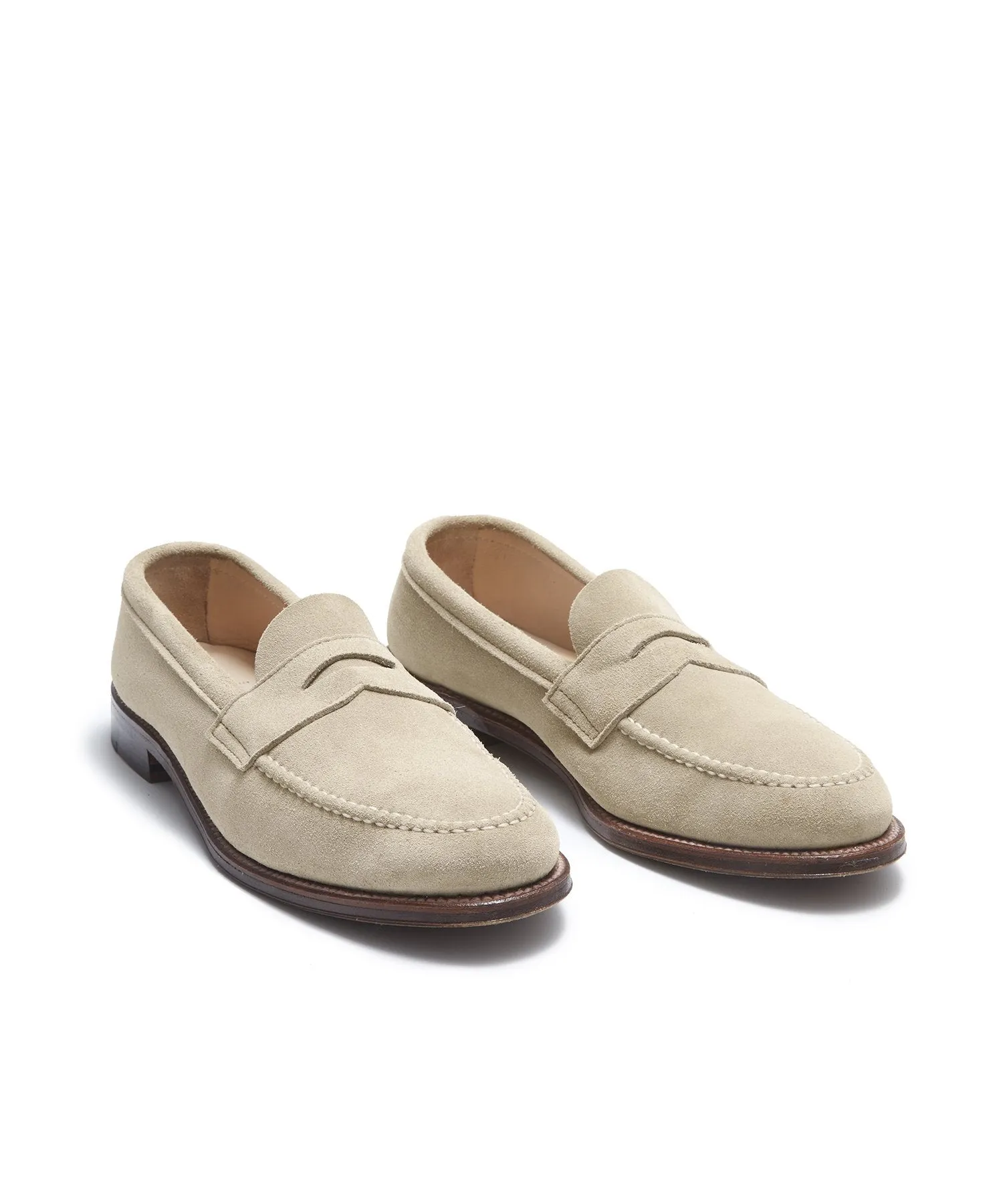 Alden   Todd Snyder Milkshake Suede Leisure Penny Loafer