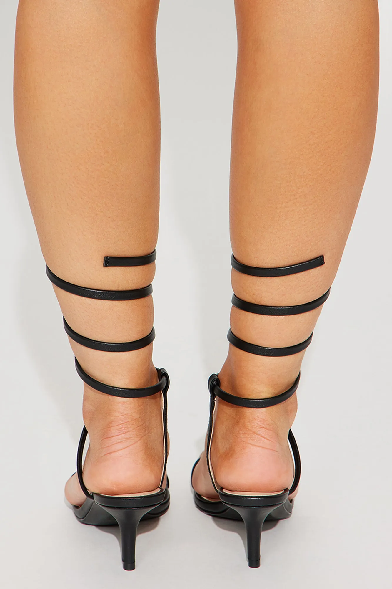 All Time Fav Wrap Up Heels - Black Do not use