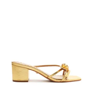 Alma Metallic Leather Sandal