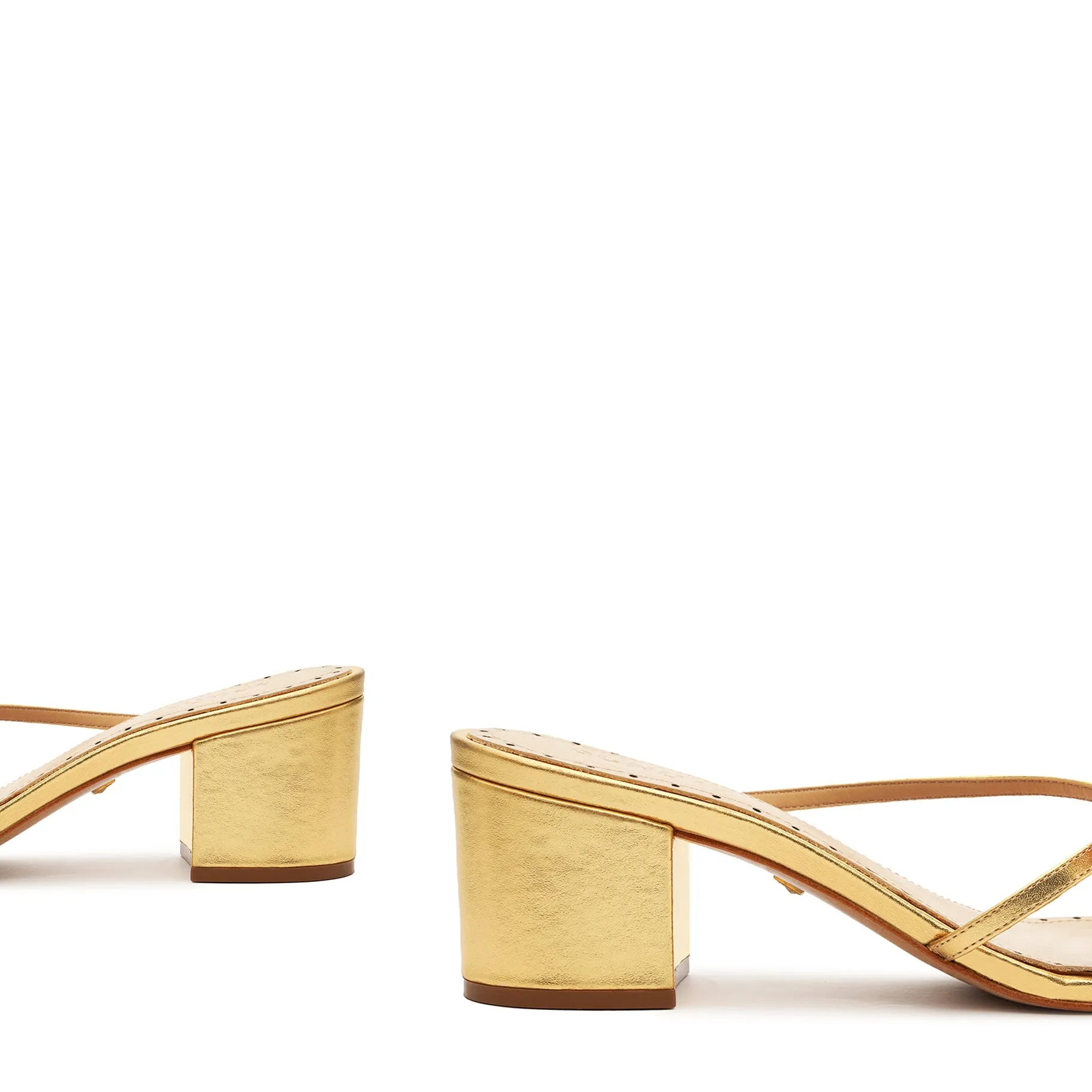 Alma Metallic Leather Sandal