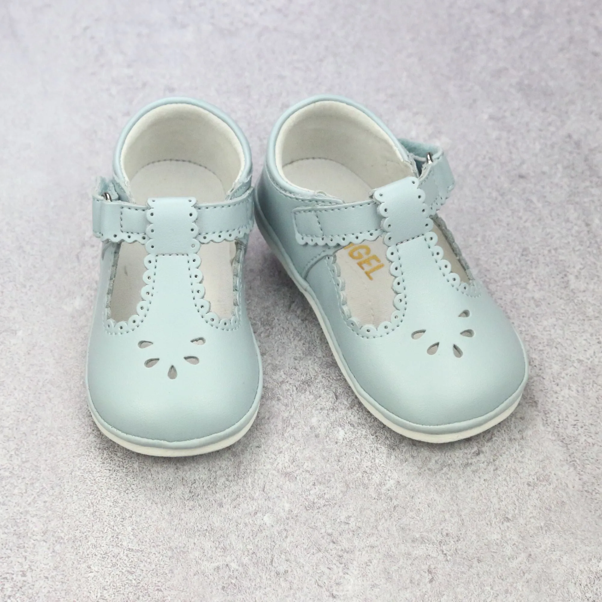 Angel Baby Girls Scalloped T-Strap Mary Janes