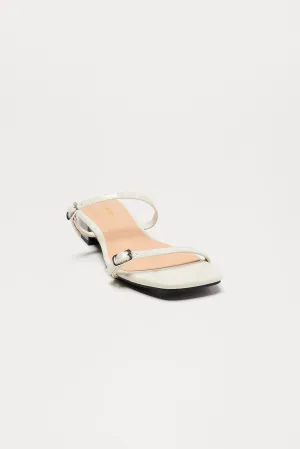 Arnie Heeled Sandals - White