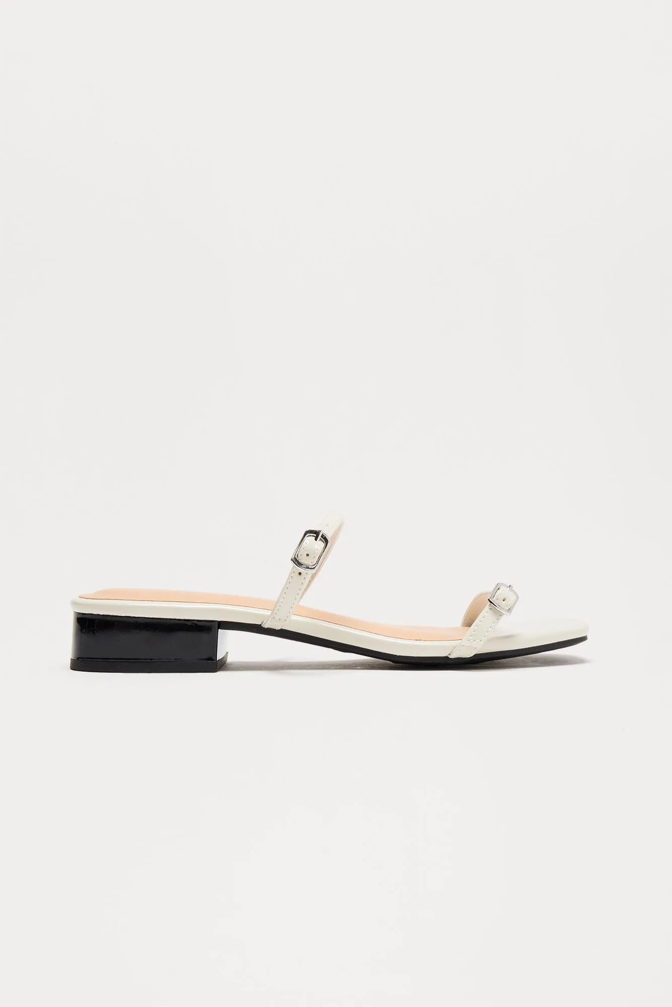 Arnie Heeled Sandals - White