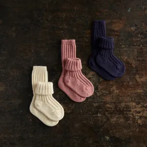 Baby Wool Long Socks - Many Colours