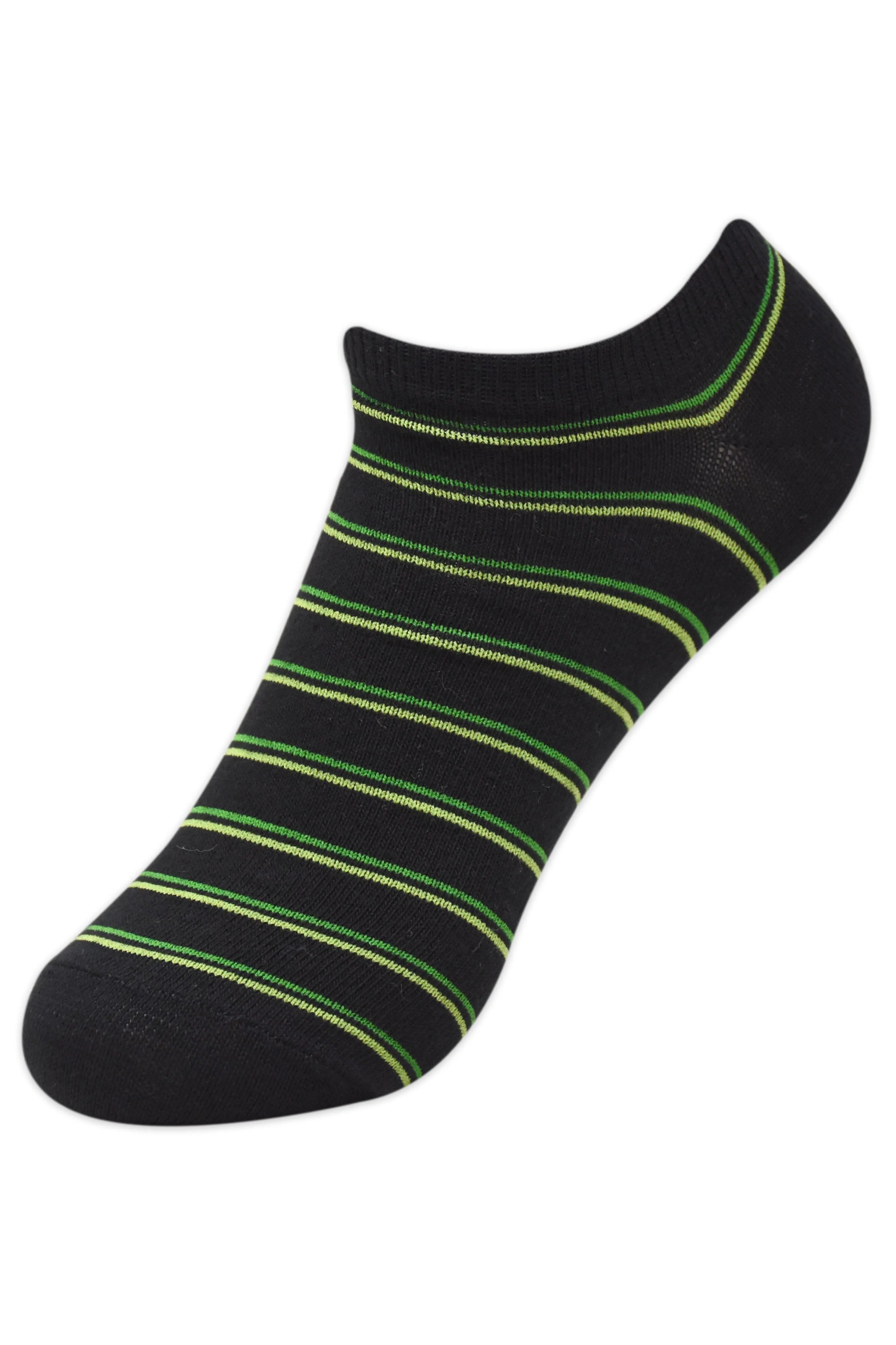 Balenzia Men' s Striped Low Cut Socks-(Pack of 3 Pairs/1U)