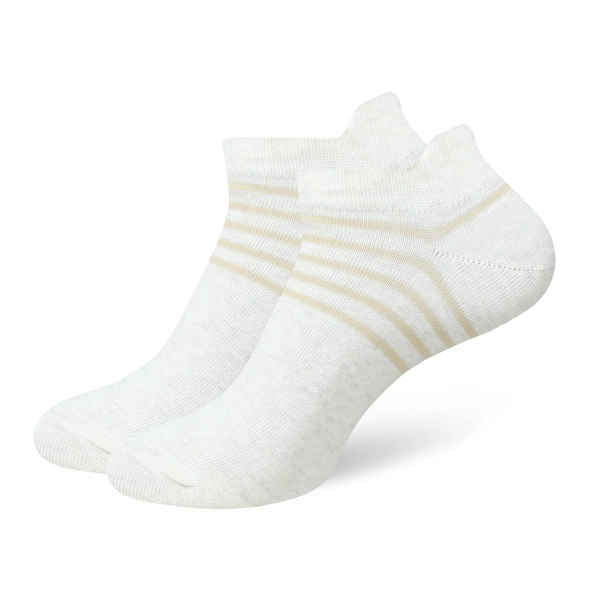 Balenzia Men's Striped Lowcut Ankle Socks (6 Pairs)