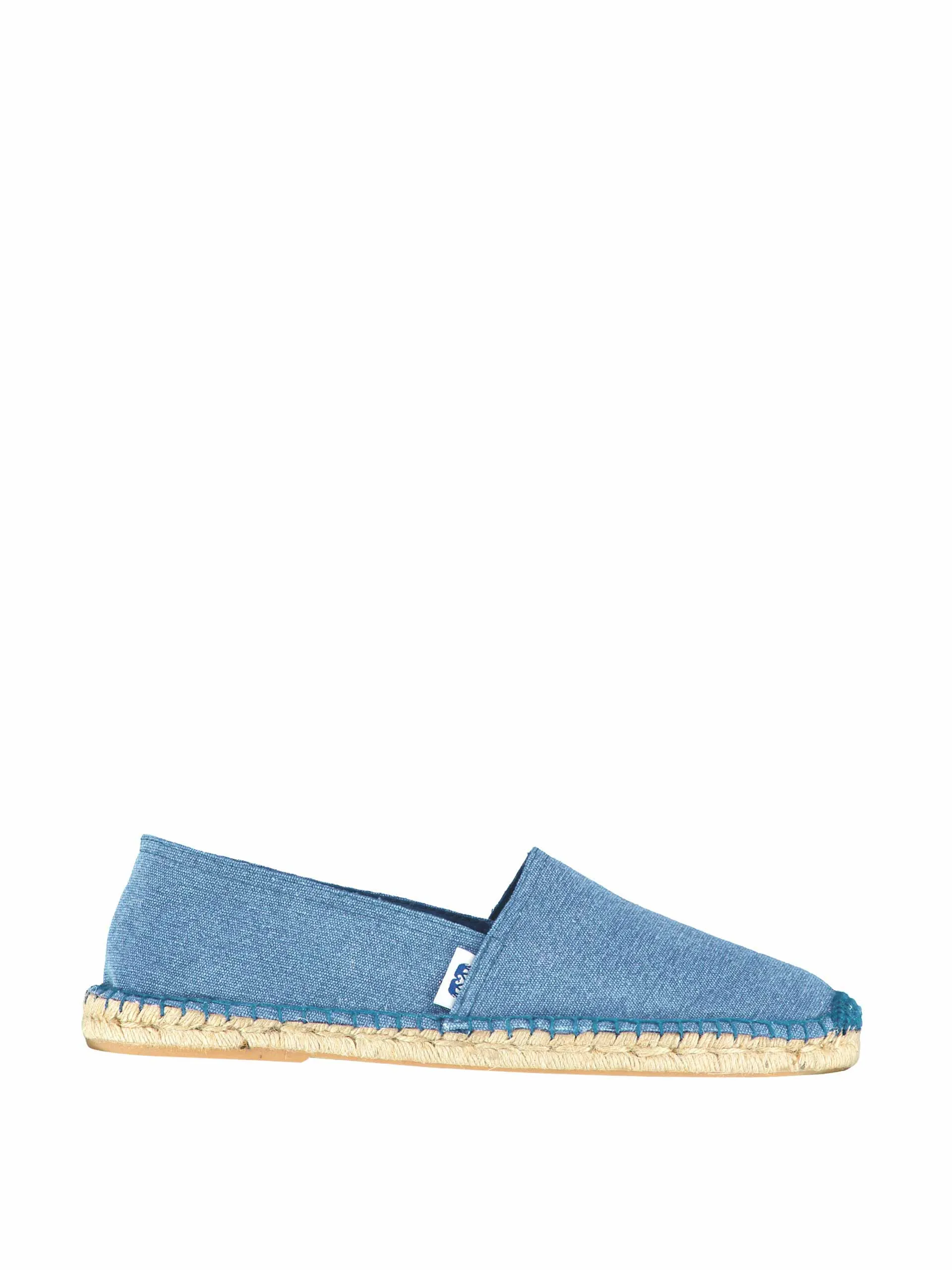 Blue cotton espadrilles