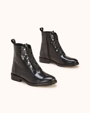 Bottines En Cuir Vimie - Noir