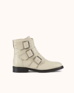 Bottines En Cuir Vollini - Crème