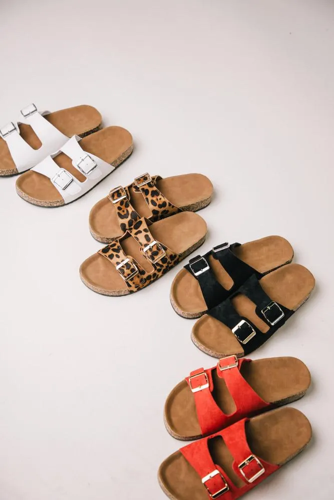 Buckle Sandals in Leopard - FINAL SALE