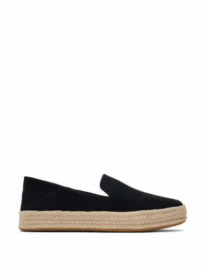 Carolina black suede espadrilles