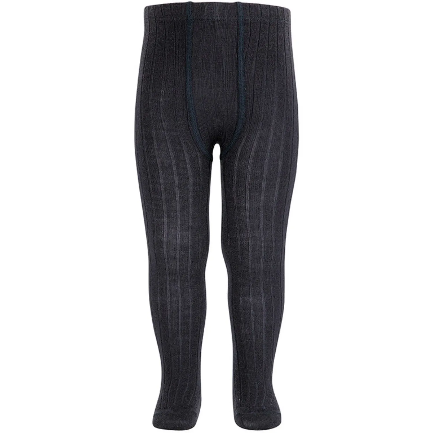 Cóndor Navy Extrafine Merino Wool Rib Socks