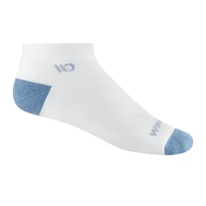 Darn Tough Wide Open Solid Cushioned No Show Sock (Women) - White