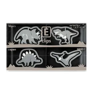 Dinosaur Etched Clips