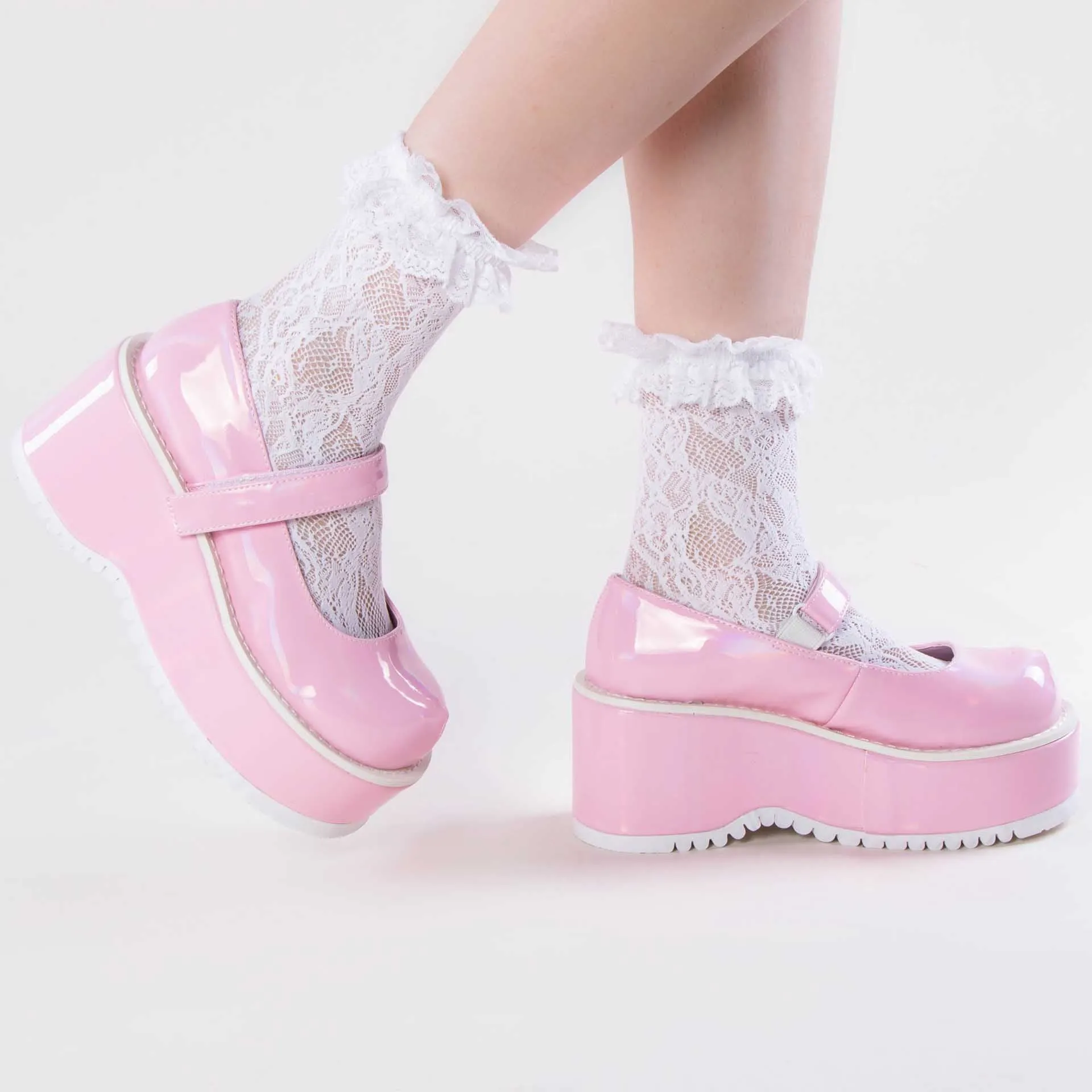 DOLLIE-01 Baby Pink Mary Janes