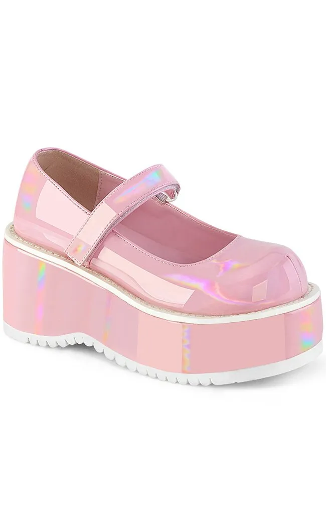 DOLLIE-01 Baby Pink Mary Janes