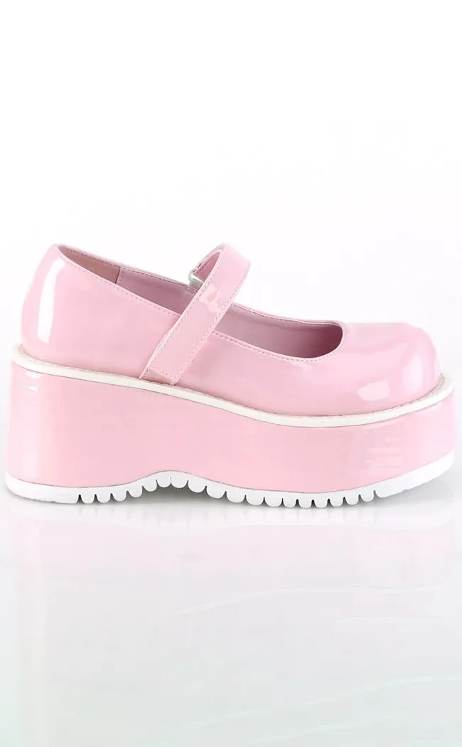 DOLLIE-01 Baby Pink Mary Janes