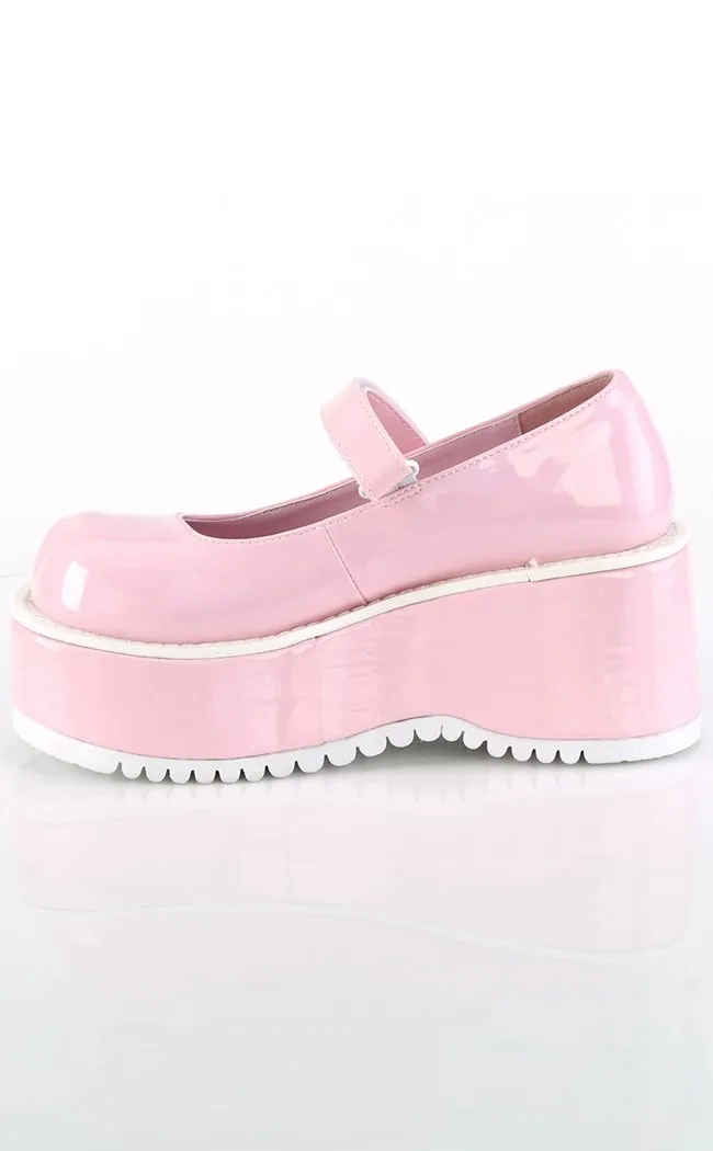 DOLLIE-01 Baby Pink Mary Janes