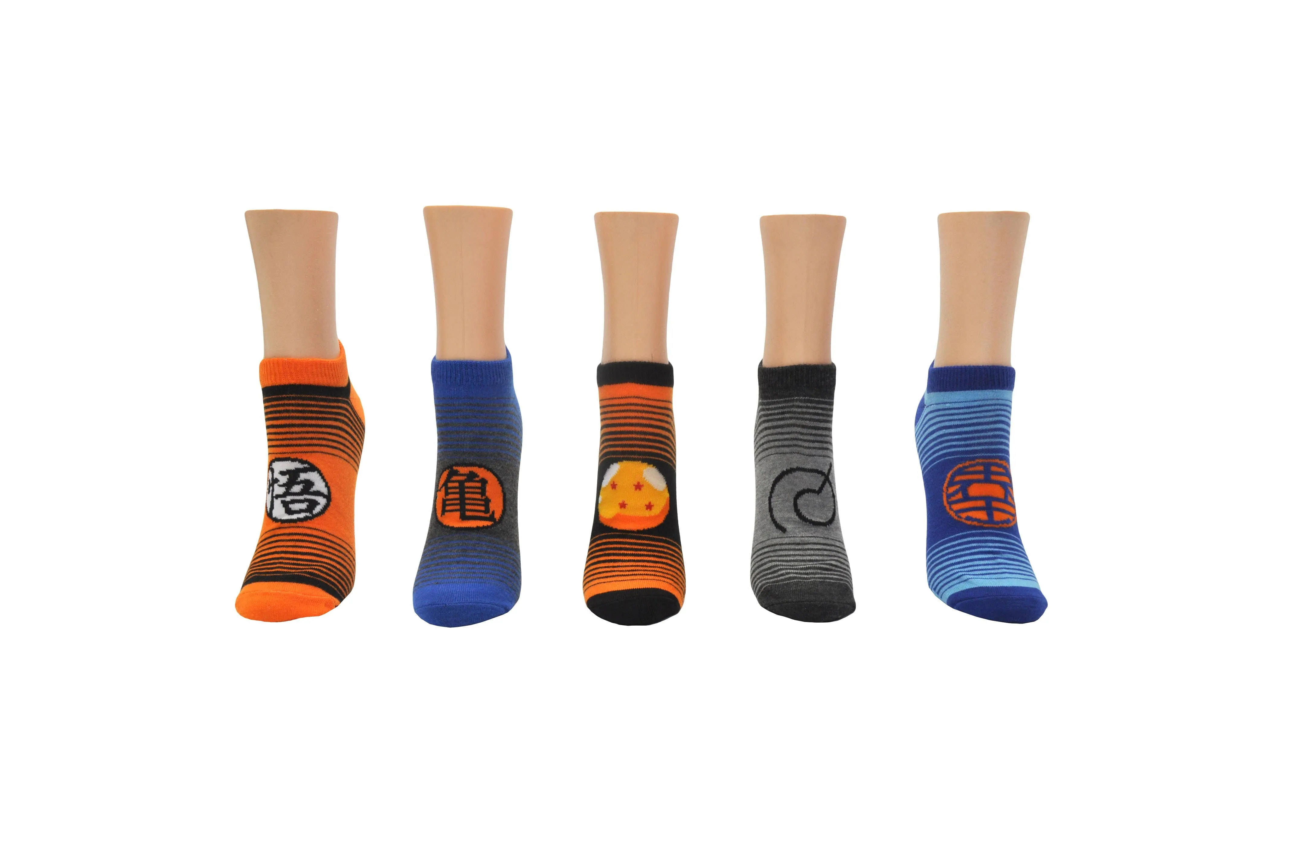 Dragon Ball Super Stripe 5 Pair Pack Lowcut Socks