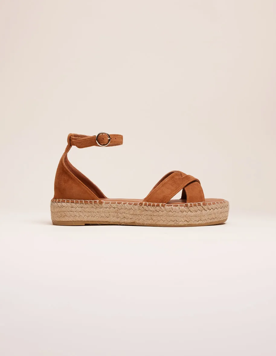 Espadrilles Catherine - Suède cognac