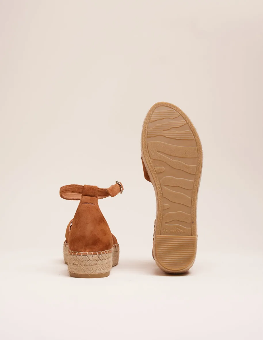 Espadrilles Catherine - Suède cognac