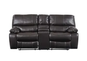 Espresso  Console Reclining Loveseat