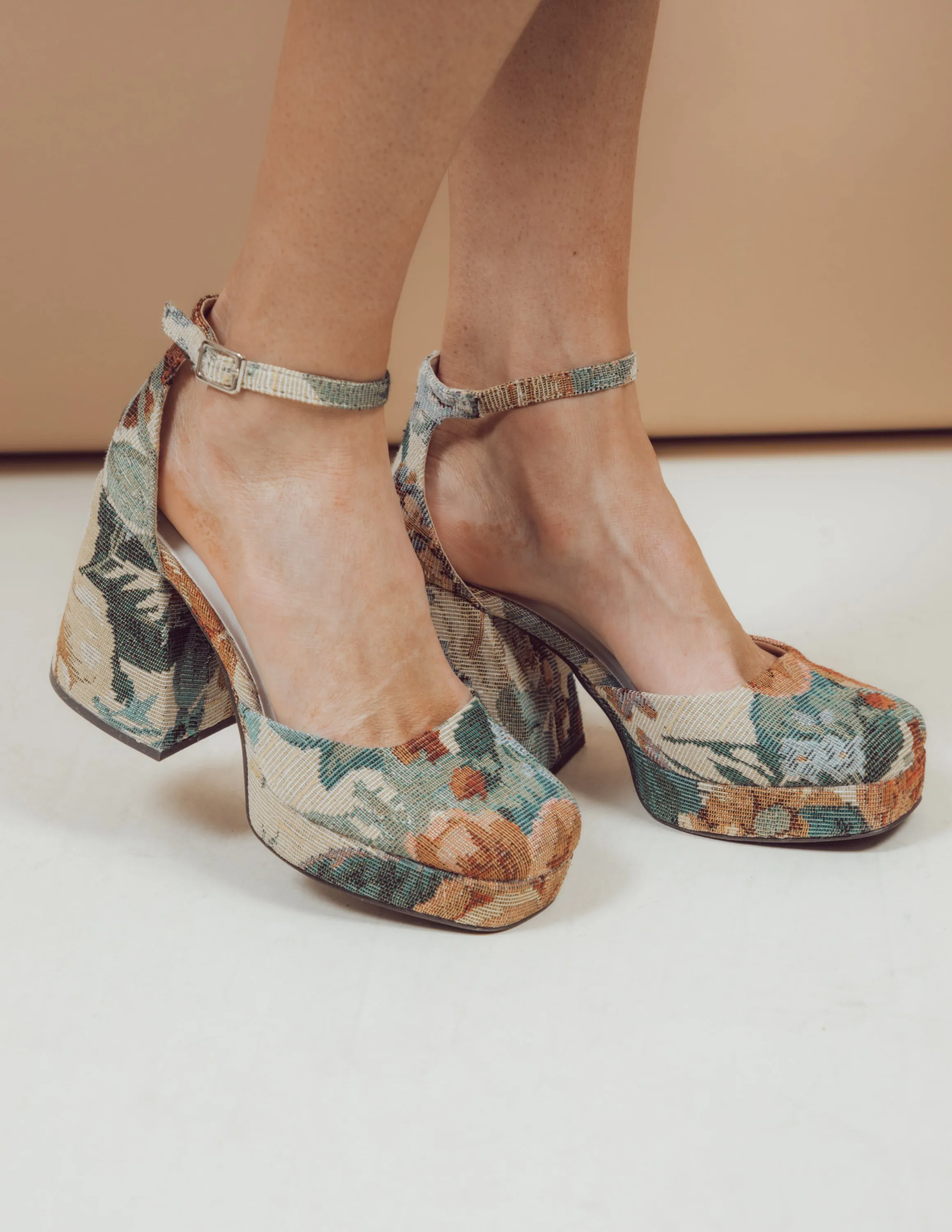 Floral Mary Janes