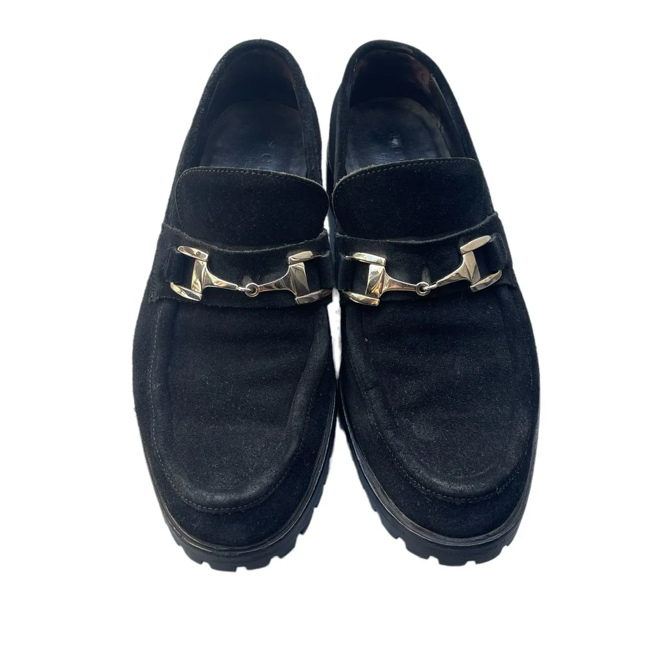 GUCCI suede leather loafers