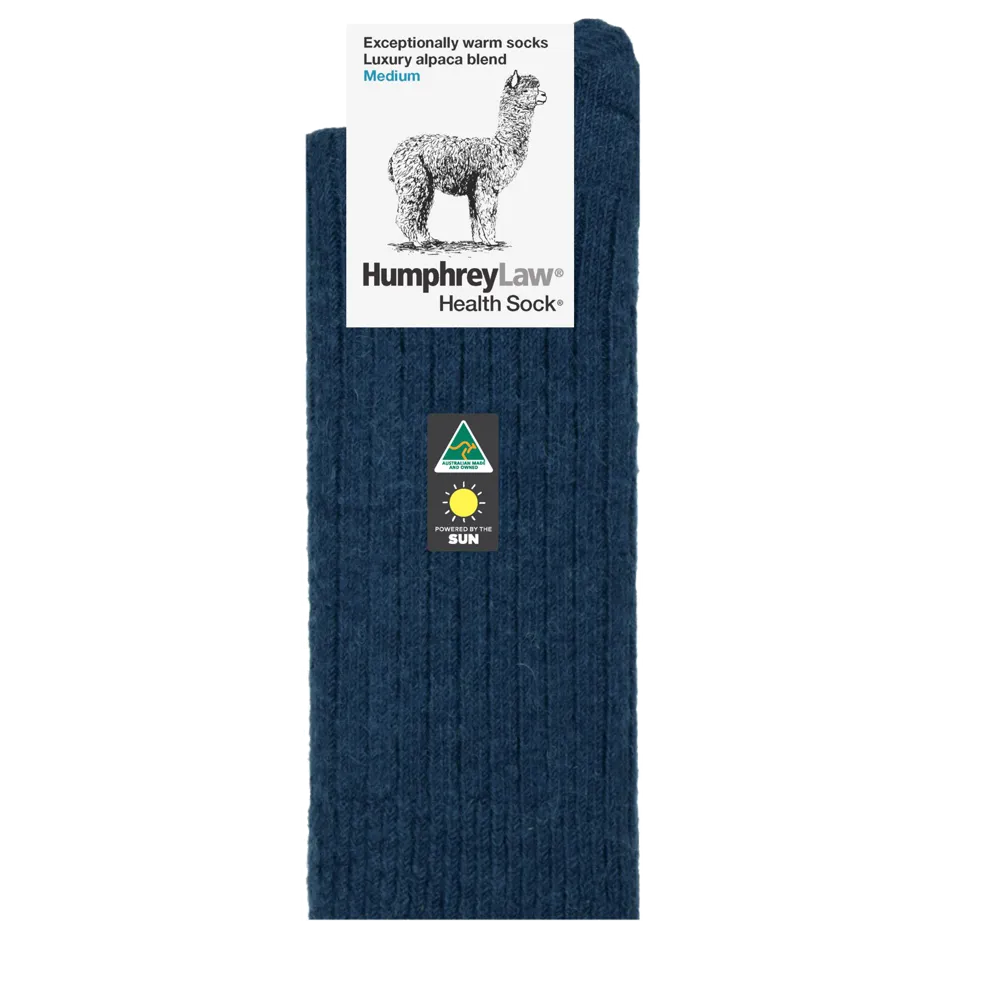 Humphrey Law Alpaca Wool Sock - Denim