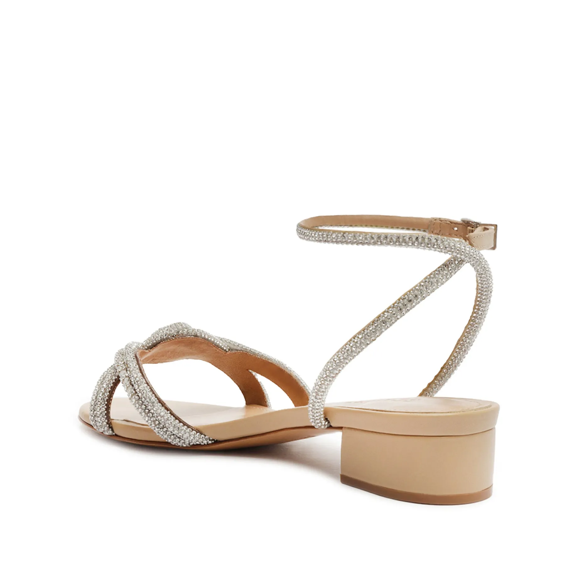 Jocelyn Low Block Leather Sandal