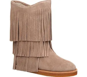 Koolaburra Women's Josie Fringe Shearling Boot Chestnut