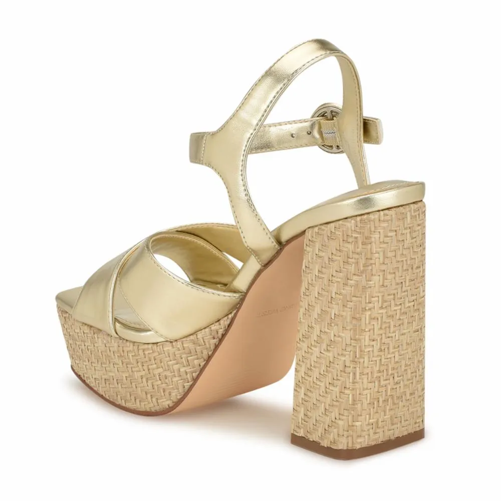 Nine West Women's Vallen3 Gold M