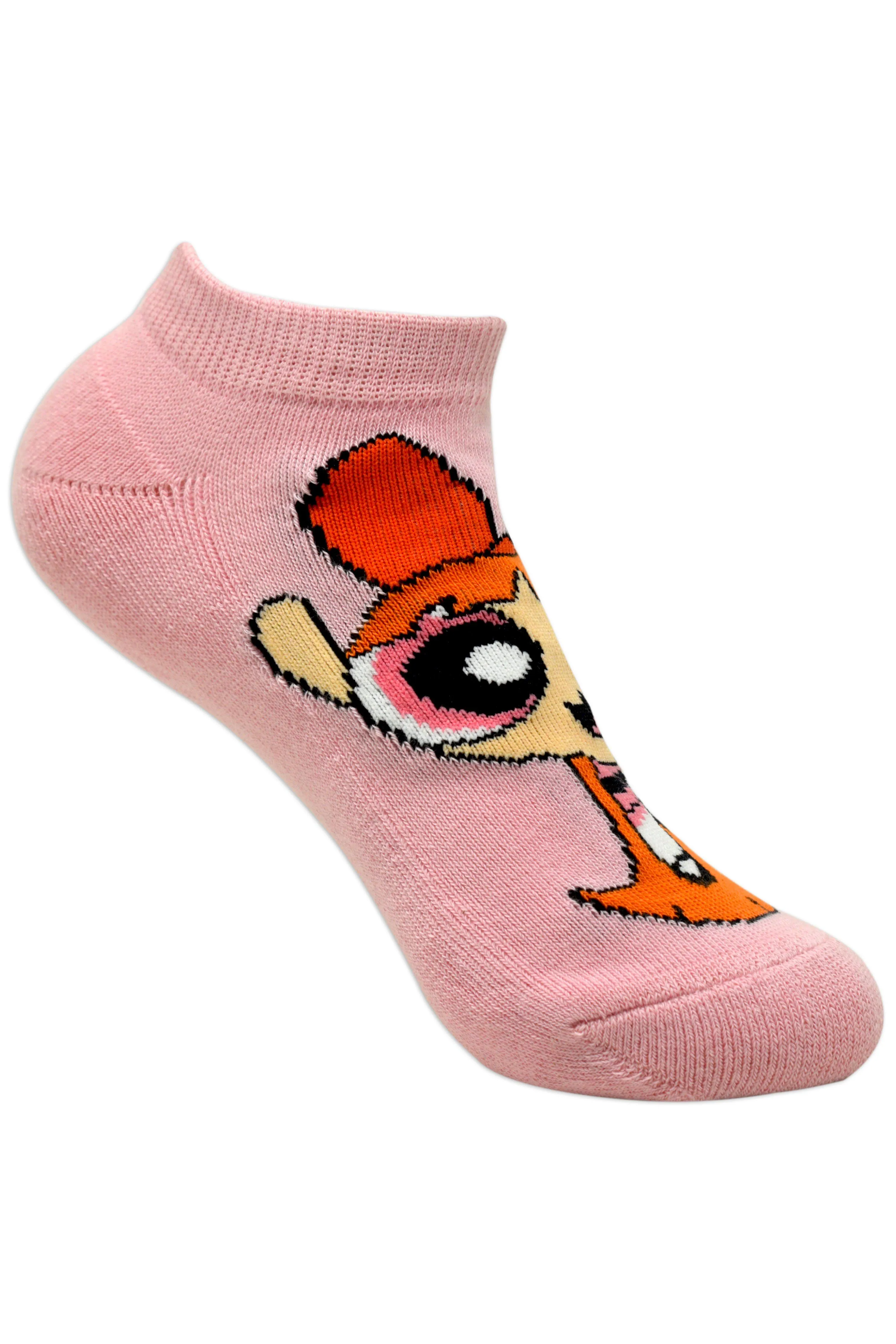 Powerpuff Girls By Balenzia Low Cut Socks for Kids (Pack of 3 Pairs/1U)(4-6 YEARS)