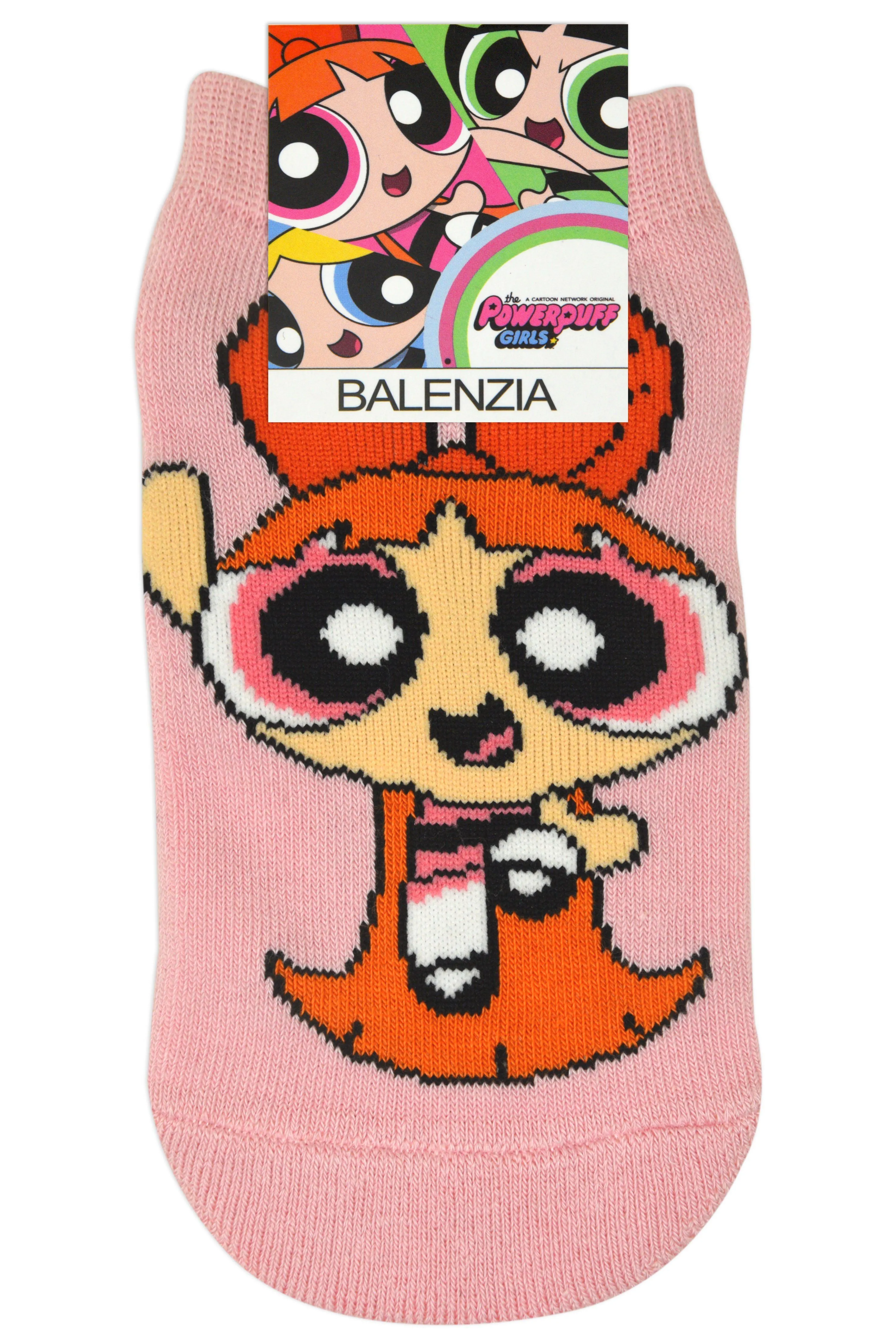 Powerpuff Girls By Balenzia Low Cut Socks for Kids (Pack of 3 Pairs/1U)(4-6 YEARS)