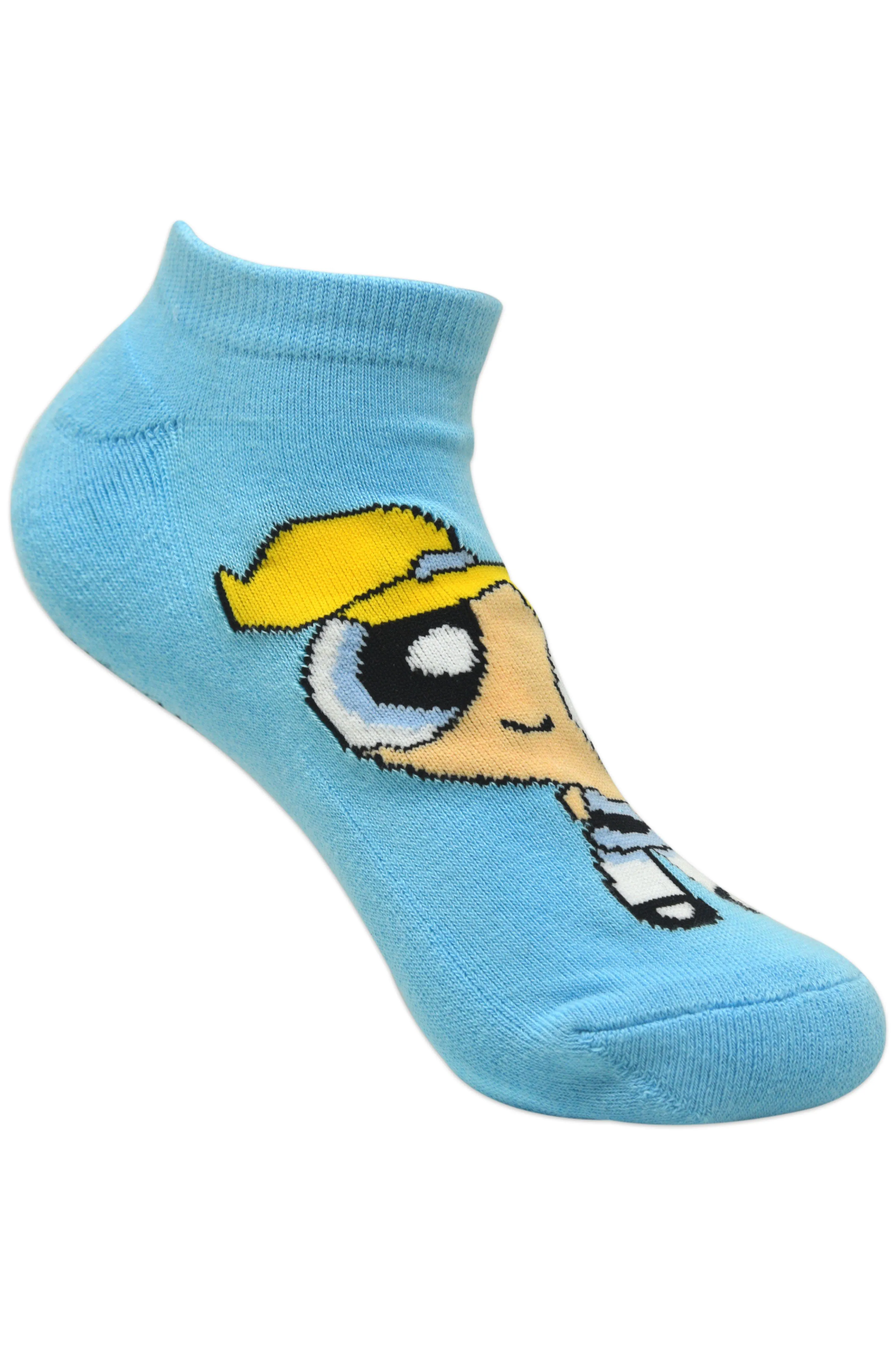 Powerpuff Girls By Balenzia Low Cut Socks for Kids (Pack of 3 Pairs/1U)(4-6 YEARS)