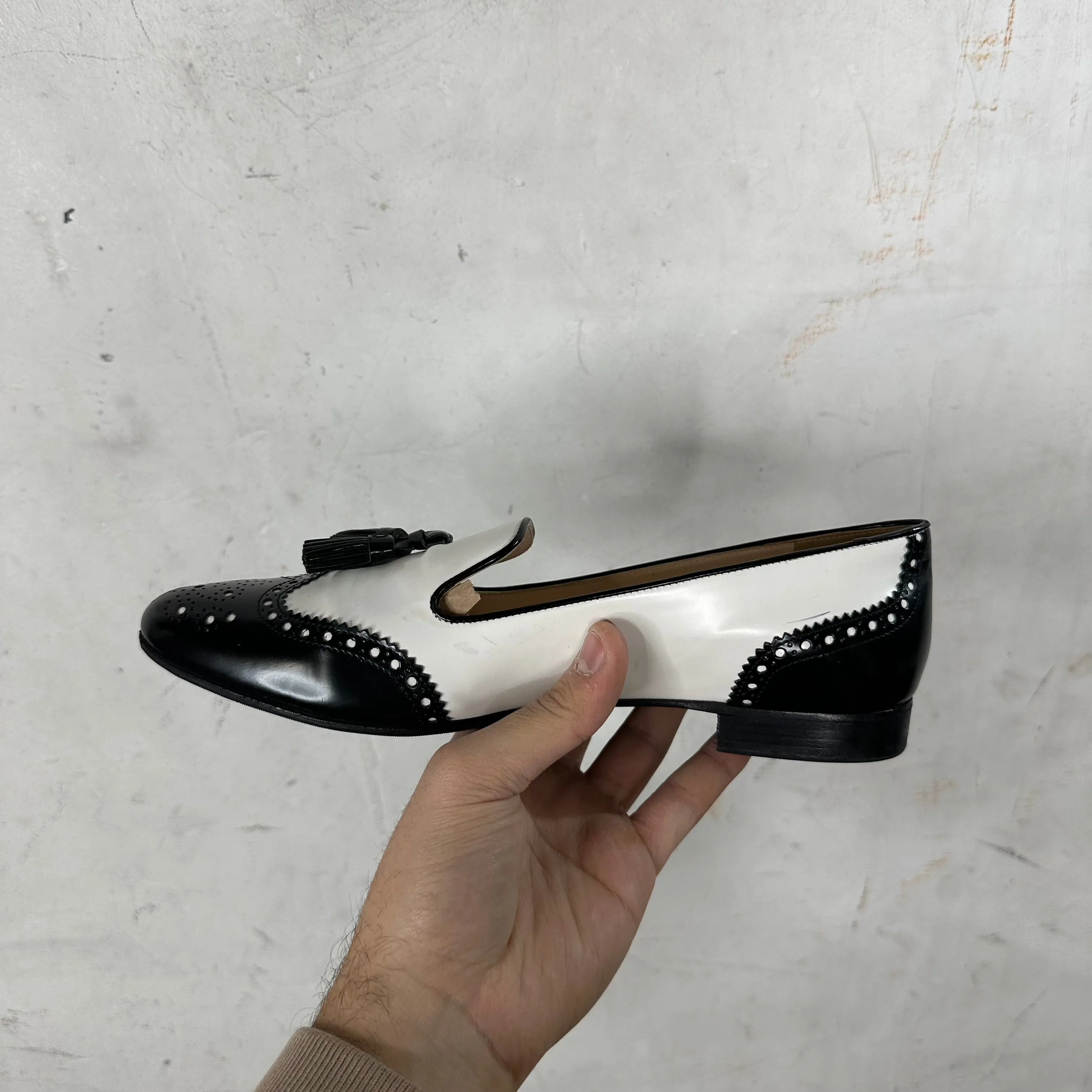 Prada Spazzolato Tassle Loafers