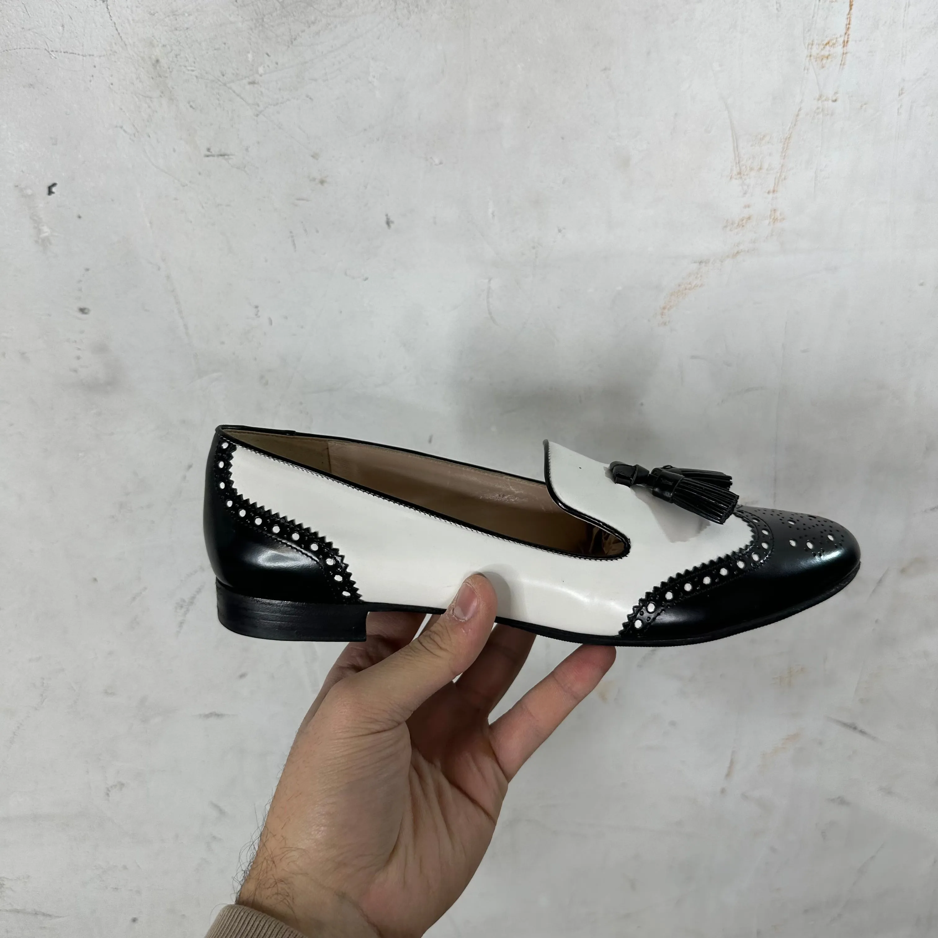 Prada Spazzolato Tassle Loafers