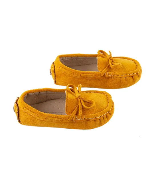 Safi Toddlers to Kids Loafers for Boys - Mustard