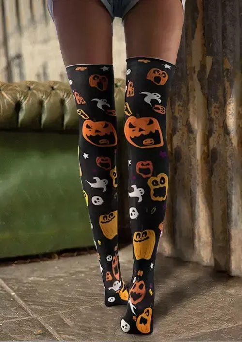 Sickly Pumpkin Stockings