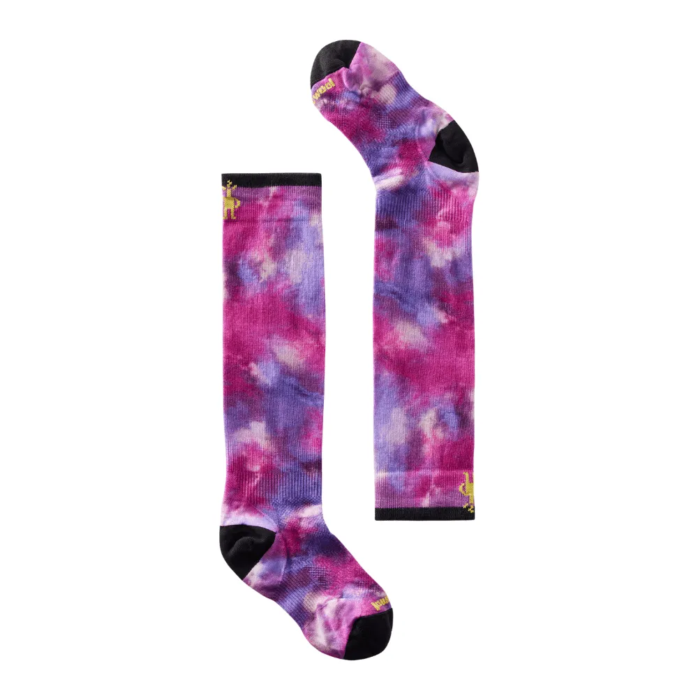 Smartwool Junior Ski Zero Cushion Tie Dye Print OTC Socks