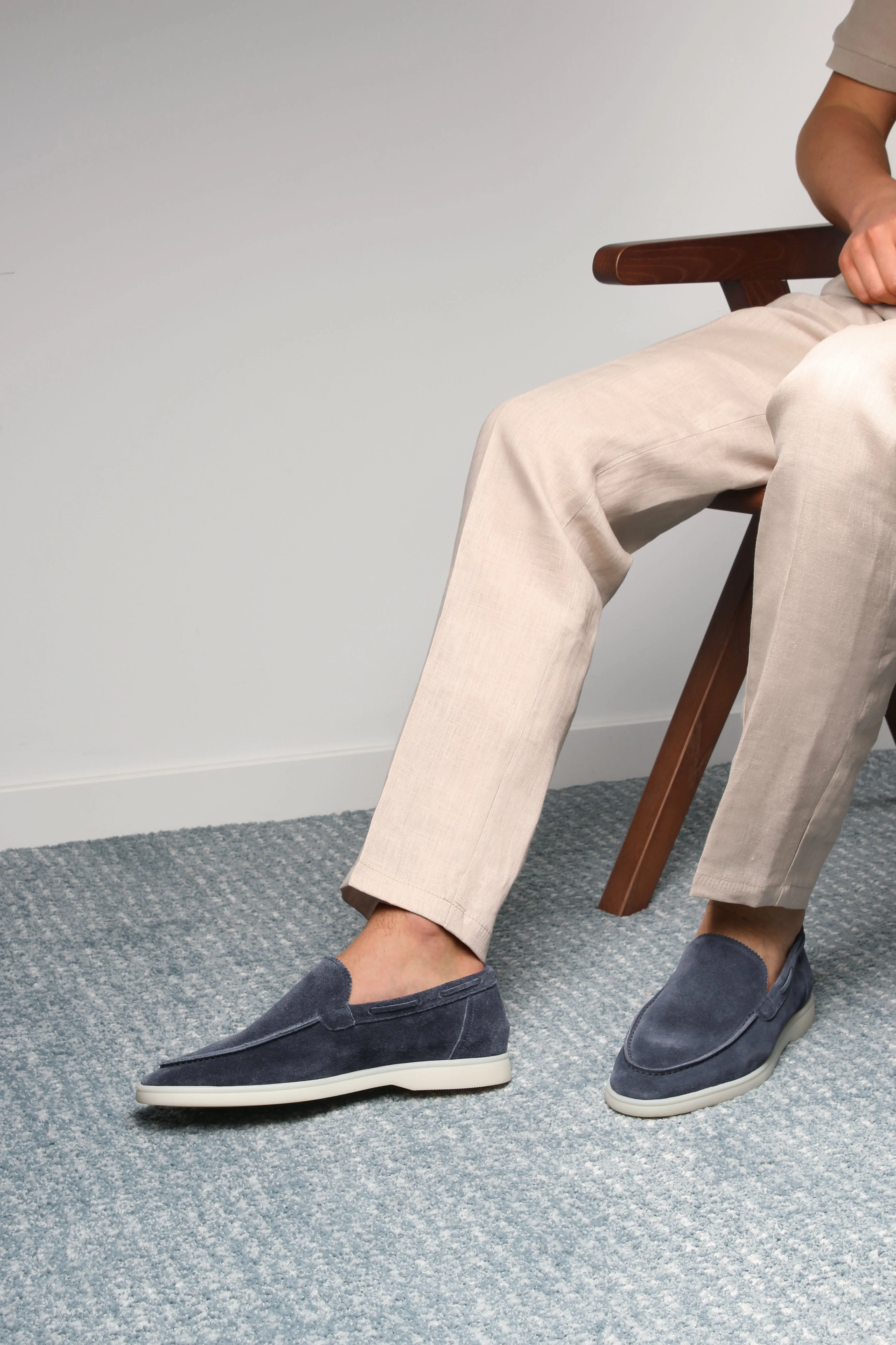 Steel Blue Yacht Loafers