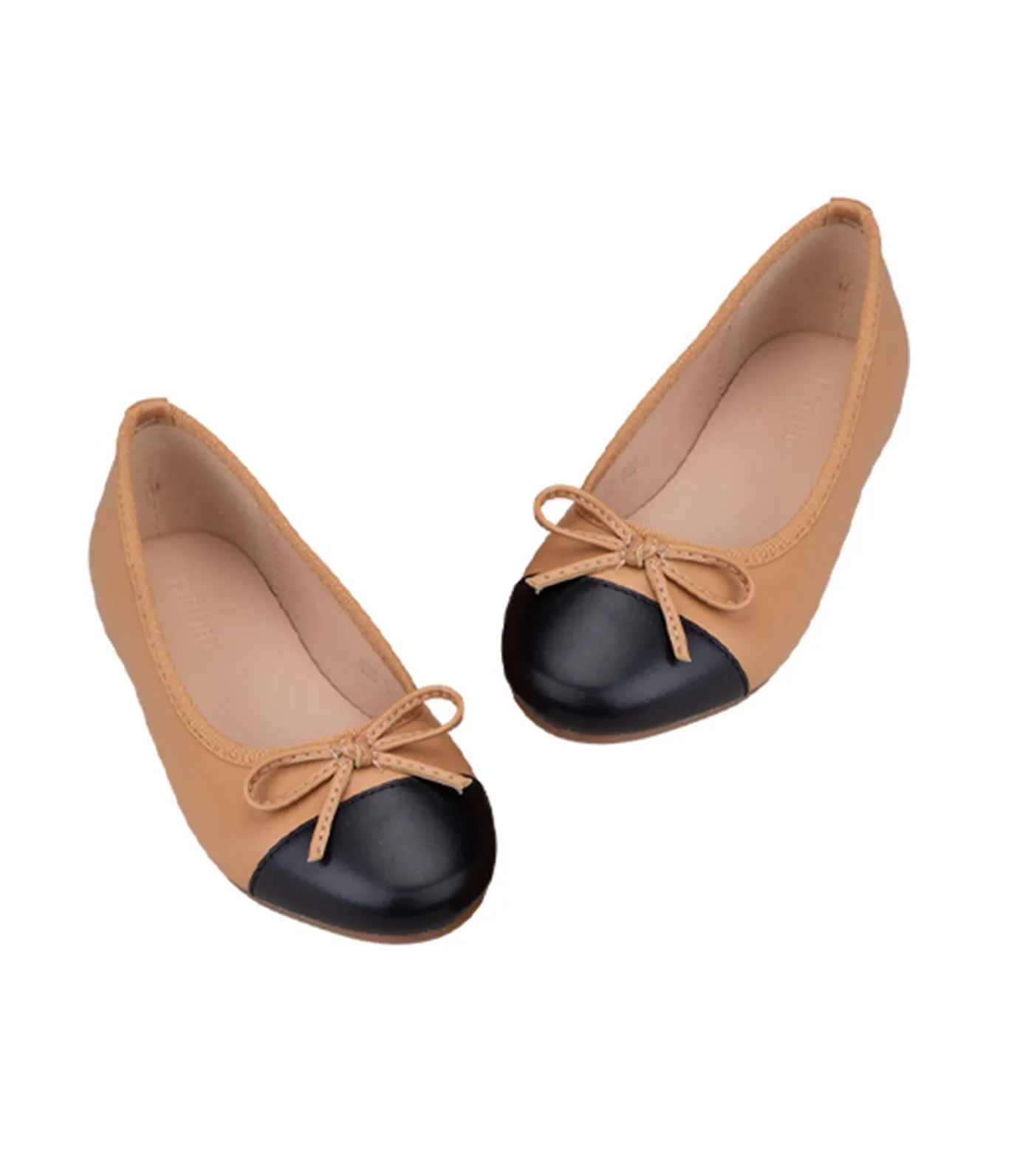 Tai Mary Janes for Toddlers and Kids - Tan and Black