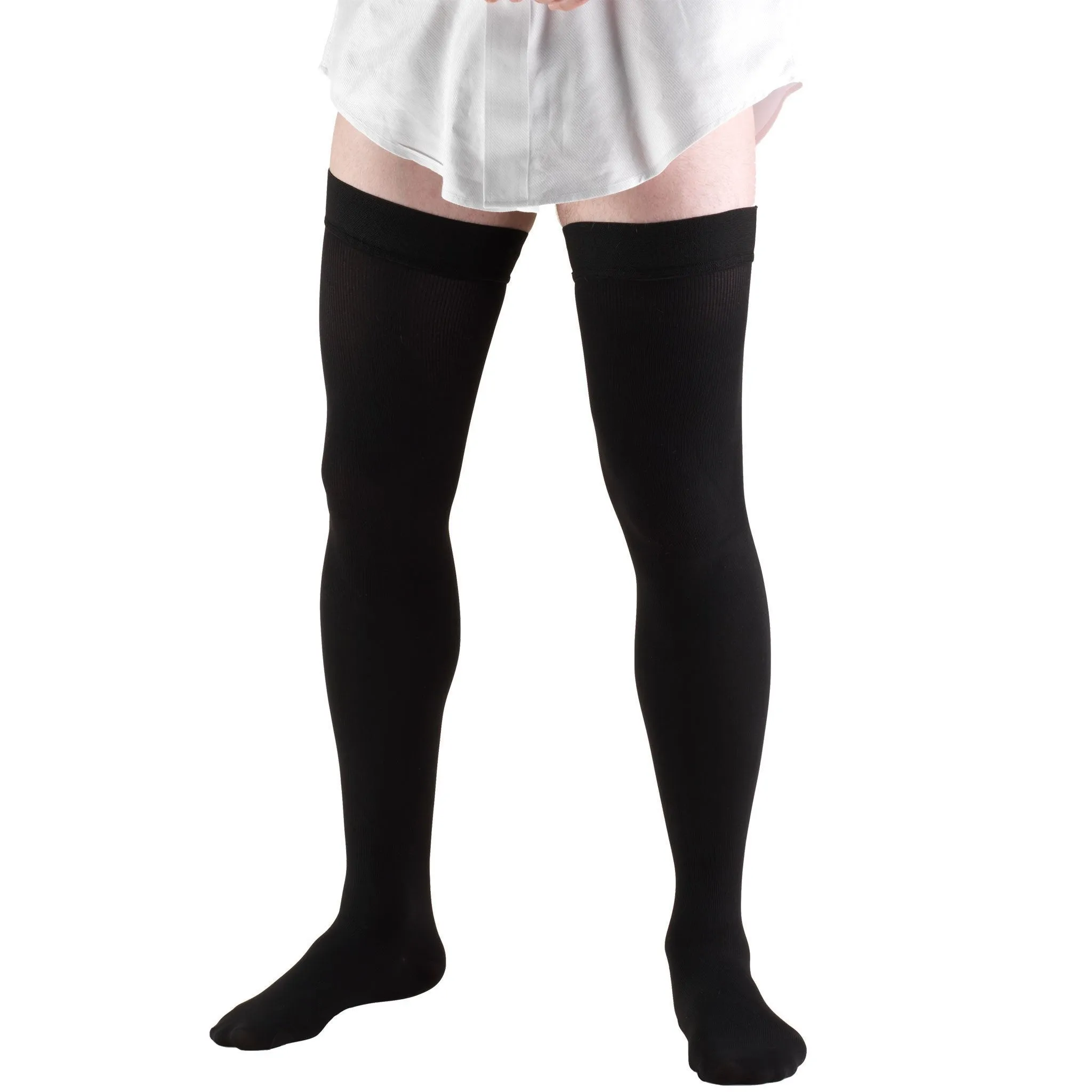 TRUFORM® Men's Dress Thigh High 20-30 mmHg