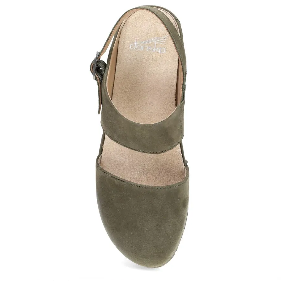 WOMEN'S DANSKO LUCIA 2218701400 COLOR: IVY MILLED NUBUCK MARY JANE