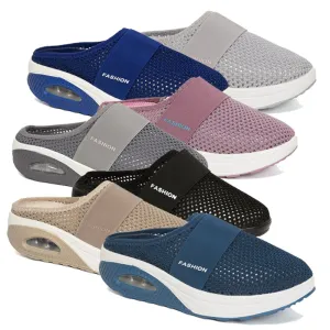 Women's Platform Casual Mesh Round-toe Wedge Walking Shoes